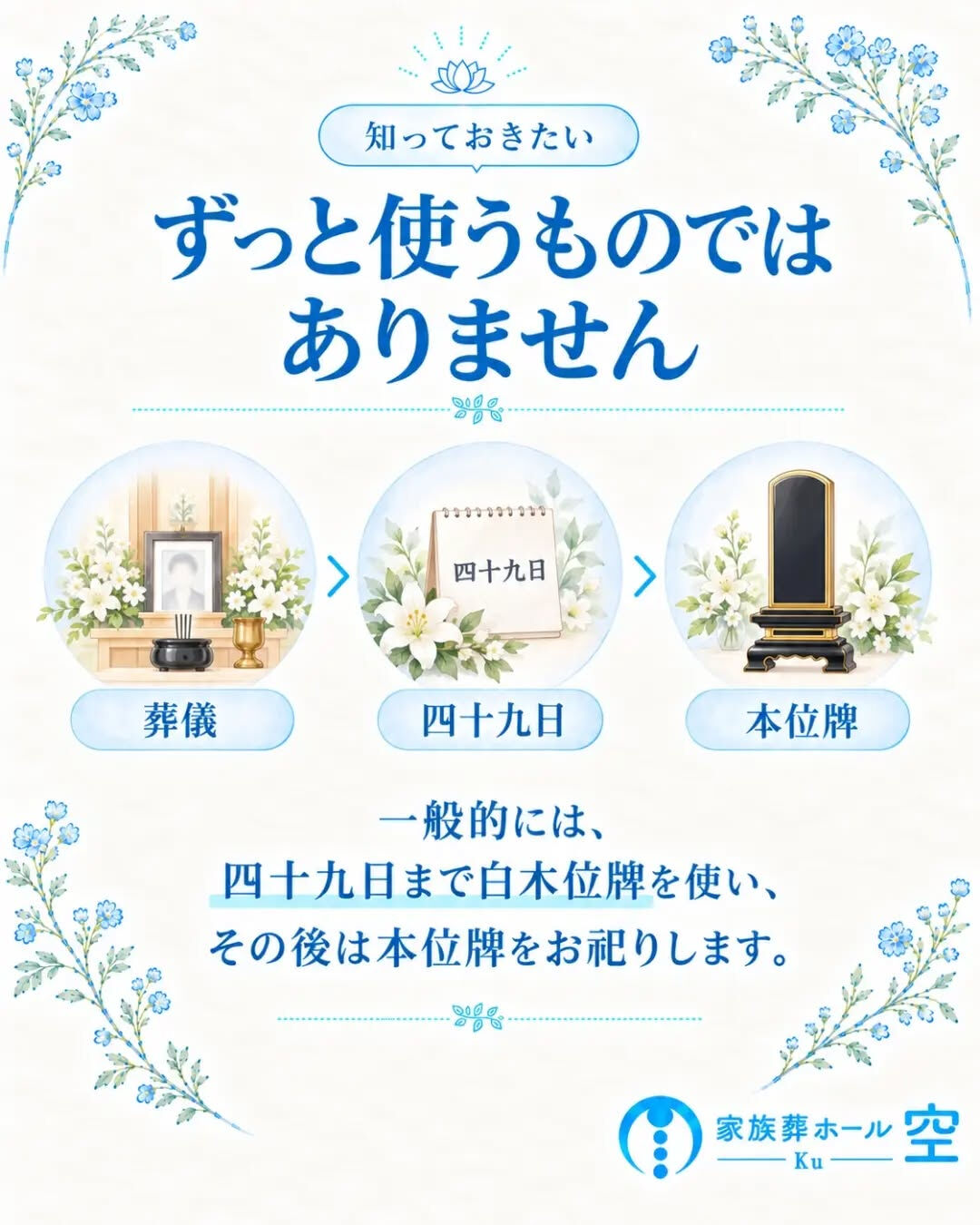 お葬式でよく見かける、白い木の位牌